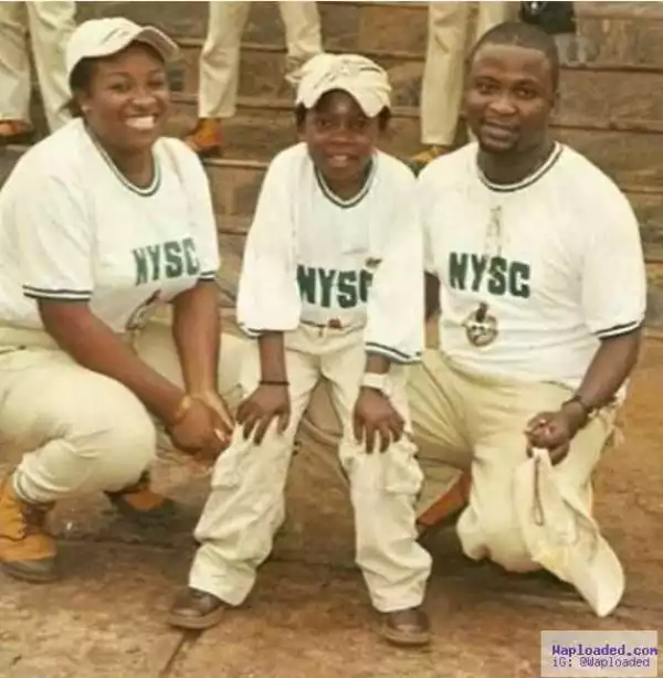 See Epic Throwback Photo Of Actor Chinedu Ikedieze Popularly Known As " Aki " In NYSC Camp